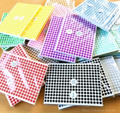 Assorted Sizes Colour Sticker Dots Adhesive Round Labels Circular Spot Scrapbook