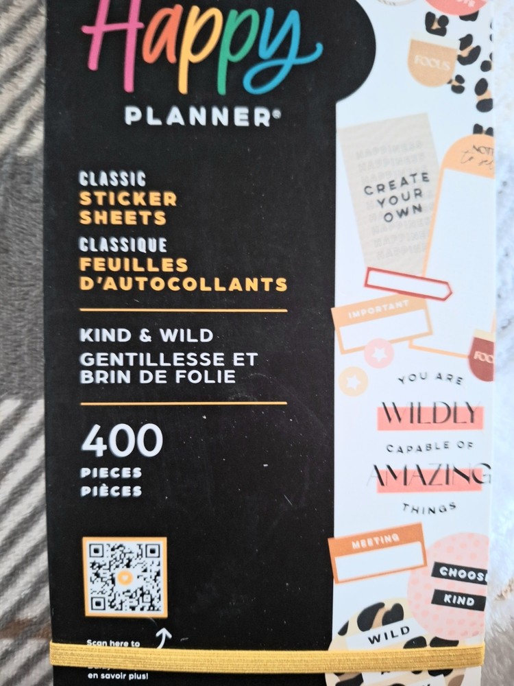 Happy Planner Value Pack Planner Stickers Kind & Wild 400 Pcs New