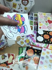 Vtg 80’s Sticker Lot 500+ Hallmark AGC Sandy lion Holiday Lot 3 Halloween Puffy