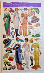 Vintage sticker lot. fashion, girls, garden.