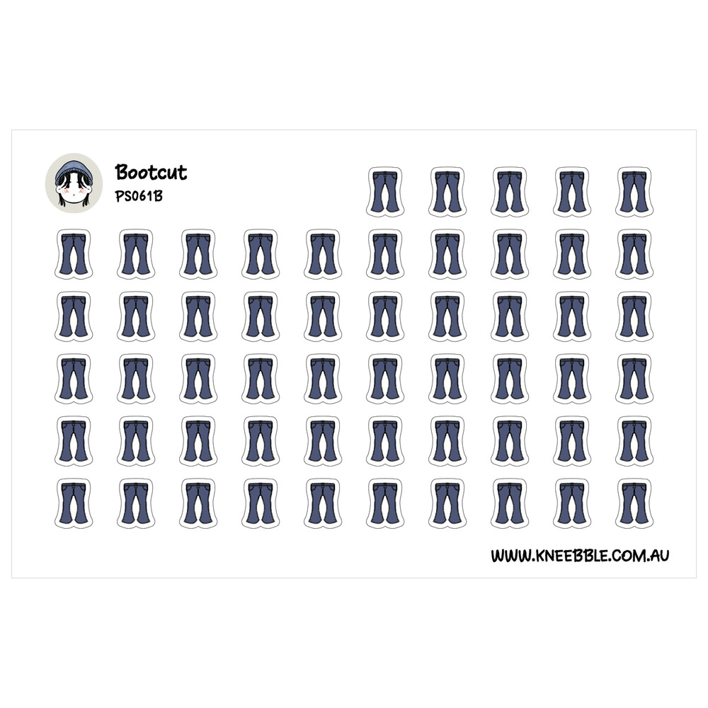 Bootcut Pants Stickers – Stylish Planner Stickers & Unique Accessories