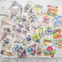 Building Stickers Asian Planner Stickers Scrapbooking Stickers Diary Stickers