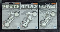 Lot 3 Harley-Davidson Fat Boy Motorcycle Sticker Collage Jolee’s Boutique