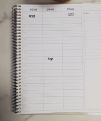 Yoga Text Stickers for Calendars, Planners and Journals