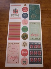 Happy Planner Christmas Snowflakes Poinsettia Joy Stickers MAMBI 273859