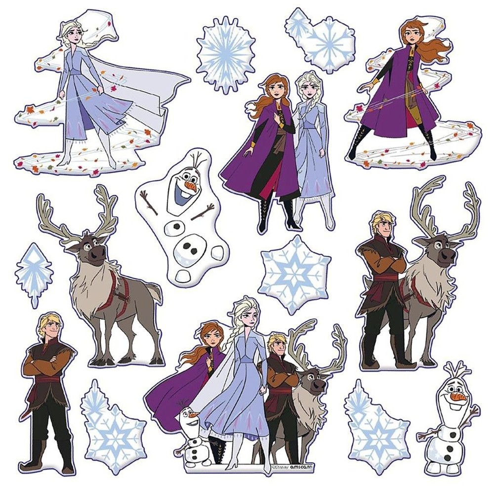 Disney Frozen II Puffy Stickers Birthday Party Favors 1 Sheet New
