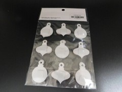 Christmas paper crafts Christmas ornaments 3D 9pc