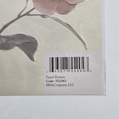 K&Company Embossed Stickers White Flowers(2) Pastel Flowers(1) Scrapbooking