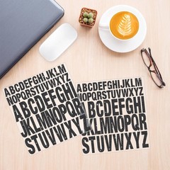 15 Sheets Letter Stickers 780 Pcs Glitter Capital Letters Large Self-Adhesive