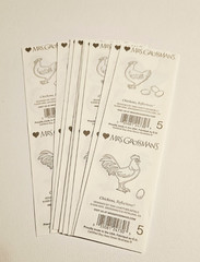 Mrs. Grossman’s Stickers Lot of 10 Strips ~Chickens Reflections~2009 RARE HTF