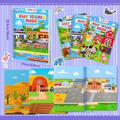 Waterproof Reusable Jelly Sticker Books for Toddlers 2-6 – 3 Set Activity Toys