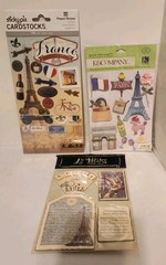 Paris France Eiffel Vacation Stickers Scrapbook Planner Travel Journal Crafts-3