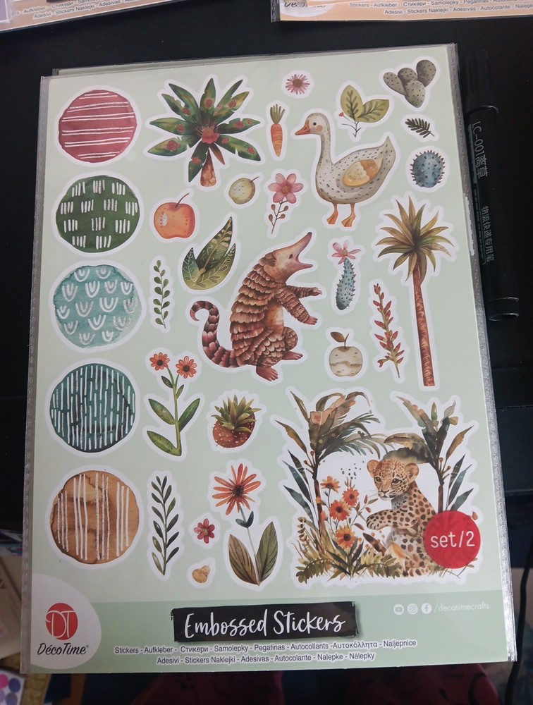 2X EMBOSSING STICKERS FOR SCRAPBOOKING NEW (Z647)
