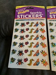 Le Trend Enterprises Sparkle Stickers Beaming Bugs 1999 NOS 3 Packages