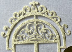 INTRICATE WINDOW/DOORWAY Die-Cuts(3pc)Antique•Key•Front door•House •Stain Glass•