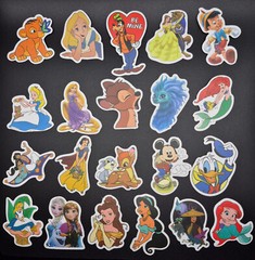 Disney Stickers 25 Pack Random Assortment Disney Characters – US Seller