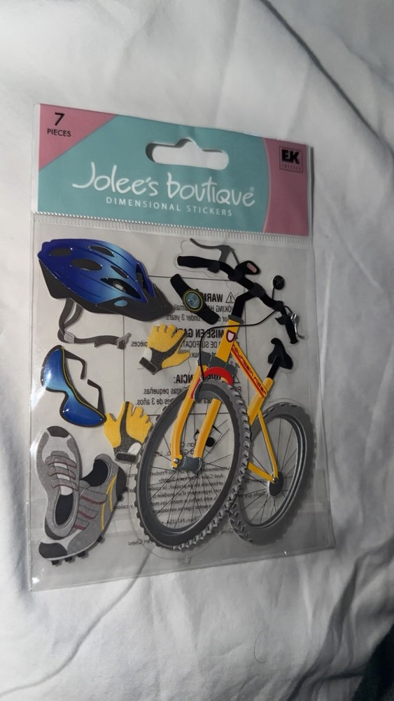 Jolee’s Mountain Biking Bike Bicycle Helmet Scrapbooking Stickers