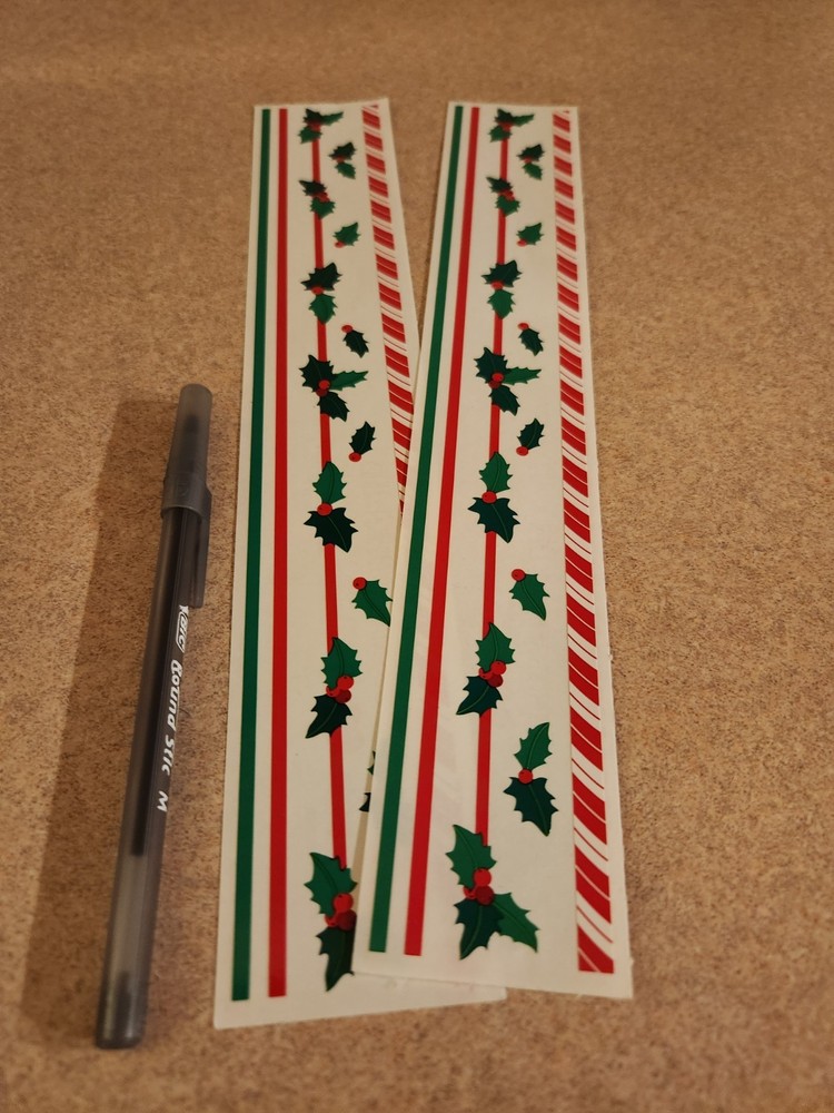 Mrs. Grossman’s Set of 2 Christmas Design Line Sticker Strips