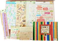 Vintage K & Company Scrapbook Stickers Embellishments Album Paper Pads -23 pks