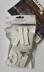 SCRAP BOOKING MUSIC BAND STICKERS LETTERS STOCK CARD BACKGROUNDS MATS DIY DECOR