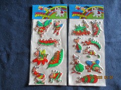 VARIETY OF BUGS AND INSECTS PUFFY STICKERS