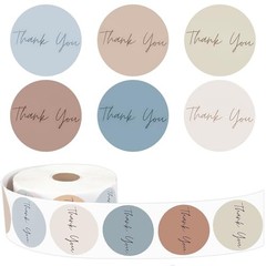500 PCS Thank You Stickers Small Business 1.0 Inch Thank You for Morandi