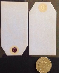 VELLUM OFF-WHITE TAGS Binder Stickers (4pc)Sticko•Labels•Journaling•Gifts*X-mas