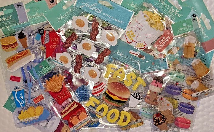 Jolee’s Boutique Stickers FAST FOOD POPCORN BAKING BEER ICECREAM -YOU PICK – NEW