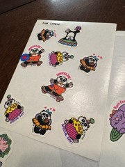 Big Lot 80s STICKERS Trend Scratch Sniff Lollipop Kitten Red Hots Hot Fudge Jell