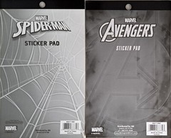 Sticker Pad Lot Spiderman & Avengers 2 Brand New Booklets 400+ Stickers