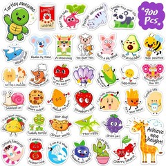 900PCS Punny Teacher Reward Stickers – Funny Animal Motivational Stickers for Ki