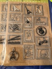 Huge wholesale Lot-108 Packages Crafters Square Scrapbook Sticker Clear Stamps
