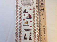 Boats Anchor Lighthouse SCRAPBOOKING Stickers & Borders By Joy Marie A135