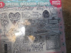 LOT OF 13 PACKS CLEAR SELF CLINGING STAMP SET NEW OLD STOCK