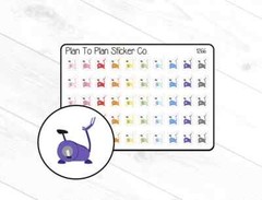 1266~~Exercise Bike Planner Stickers.