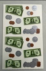 *Mrs. Grossman’s Stickers Teen Money 1/2 Sheet