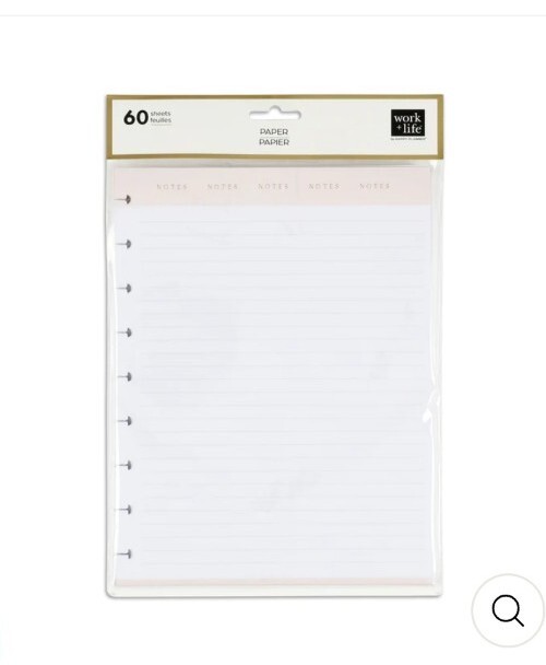 HP Classic «Work + Life Neutral Modernist» Filler Lined Paper, 60 Sheets