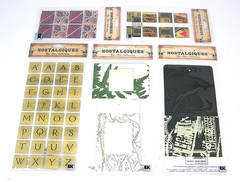 Nostalgiques Attic Collection MIXED THEME Embellishment Stickers Lot