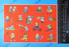 Vintage Highlights Mouse Hobbies Sticker Sheet
