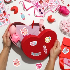 468 PCS Valentines Stickers for Kids Colorful Heart Stickers Bulk Valentines