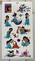 Disney Princess Stickers Jasmine Aladdin Genie Rajah Abu Agrabah Magic Carpet