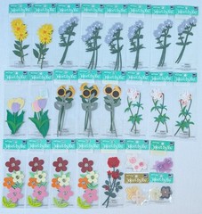 Lot 25 Packs Jolee’s Boutique Flower Stickers Long Stem Mixed Bulk Floral