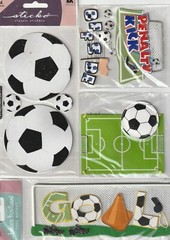 NEW! Lot of 4 Different Jolee’s SOCCER Goal Theme stickers Fast Fair Shipping!