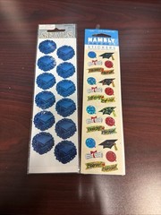 2 Brand New Packages Graduation Scrapbook Stickers, Hambly , Seals