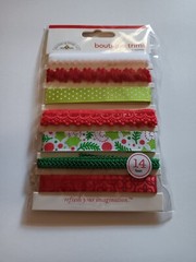 Doodlebug Boutique Trims Christmas Theme Decorative Ribbon Fringe 14 Feet