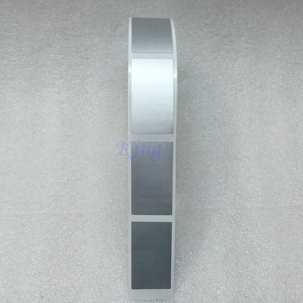 1000pcs on a roll Glossy Silver Scratch Off Sticker 23mm x 42mm ,0.90″ X 1.65″