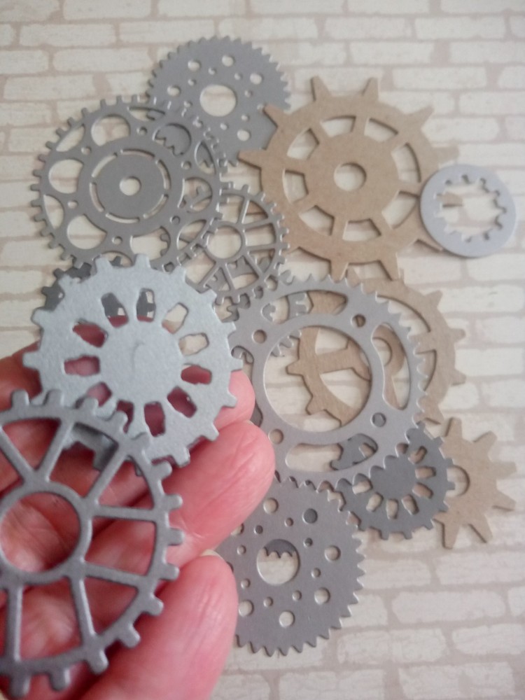 GEARS Die-Cuts – Steampunk style Cogs, sprockets, gears and more! FREE SHIPPING!