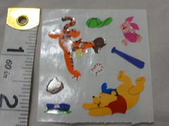 Sandylion Stickers ~ Winnie The Pooh & Tigger Sports ~ Collectible Square