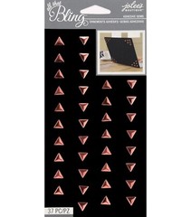 ROSE GOLD GEMS Triangle Bling Jewels Accent Jolee’s Stickers Crafts Scrapbook