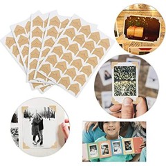 12 Sheets/288 PCS Photo Corner Stickers, Self-Adhesive Photo Mounting Khaki